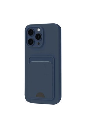 Evimdeyokyok Apple İphone 16 Pro Kılıf Kelvin Kartvizitli Silikon - Lacivert