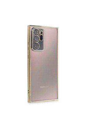 Evimdeyokyok Samsung Galaxy Note 20 Ultra Kılıf Razer Lensli Silikon - Gold