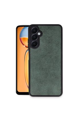Evimdeyokyok Samsung Galaxy A15 4G Kılıf Aras Deri Kapak - Koyu Yeşil