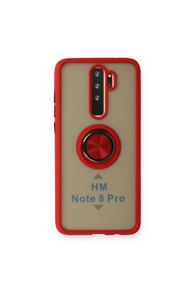 Evimdeyokyok Xiaomi Redmi Note 8 Pro Kılıf Montreal Yüzüklü Silikon Kapak - Kırmızı