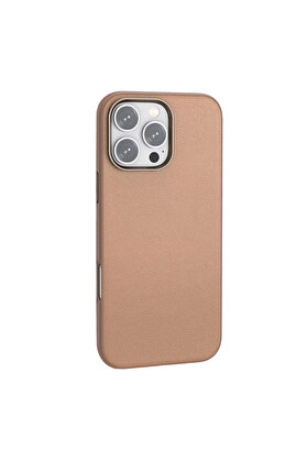 Evi̇mdeyokyok Joko Apple İphone 16 Pro Wonder Deri̇ Magsafe Kapak - Bronz