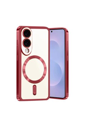 Evimdeyokyok Samsung Galaxy S25 Edge Kross Magneticsafe Kapak - Kırmızı