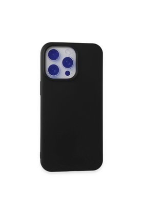 Evimdeyokyok Apple İphone 15 Pro Max Kılıf Nano İçi Kadife Silikon - Siyah