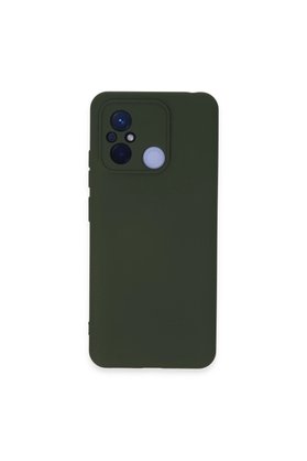Evimdeyokyok Xiaomi Redmi 12C Kılıf Nano İçi Kadife Silikon - Koyu Yeşil