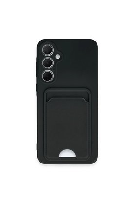 Evimdeyokyok Samsung Galaxy A35 5G Kılıf Kelvin Kartvizitli Silikon - Siyah