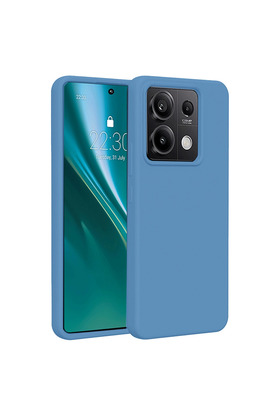 Evimdeyokyok Xiaomi Redmi Note 13 Pro 5G Kılıf First Silikon - Mavi