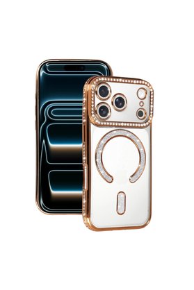 Evimdeyokyok Apple İphone 17 Pro Joke Simli Magneticsafe Kılıf - Turuncu