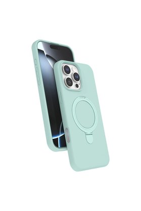 Evimdeyokyok Apple İphone 16 Pro Max Regal Magsafe Standlı Kapak - Su Yeşili