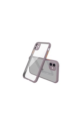 Evimdeyokyok Apple İphone 12 Mini Kılıf Miami Şeffaf Silikon - Açık Mor