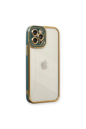 Evimdeyokyok Apple İphone 12 Pro Kılıf Liva Lens Silikon - Yeşil