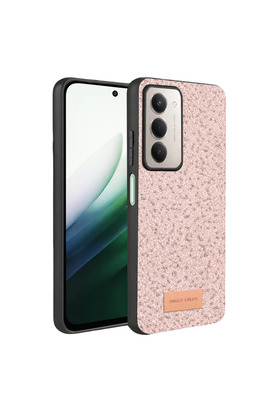 Evimdeyokyok Onegif Xiaomi Redmi 15 4G Bright Simli Kapak - Pembe