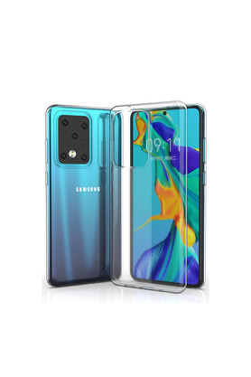 Evimdeyokyok Samsung Galaxy S20 Ultra Kılıf Lüx Şeffaf Silikon