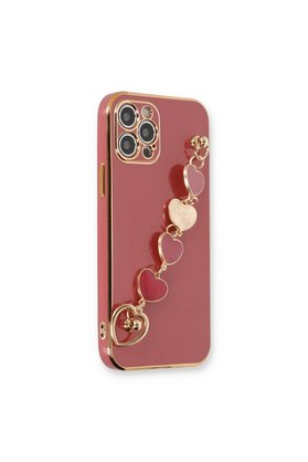 Evimdeyokyok Apple İphone 12 Pro Kılıf Esila Silikon - Kırmızı