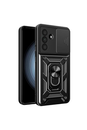 Evi̇mdeyokyok Samsung Galaxy A37 5G Pars Lens Yüzüklü Si̇li̇kon - Si̇yah
