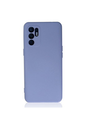 Evimdeyokyok Oppo Reno 6 Kılıf Nano İçi Kadife Silikon - Lila