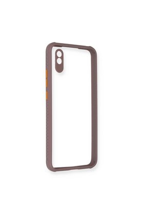Evimdeyokyok Xiaomi Redmi 9A Kılıf Miami Şeffaf Silikon - Açık Mor