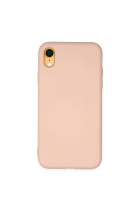 Evimdeyokyok Apple İphone Xr Kılıf Nano İçi Kadife Silikon - Pudra