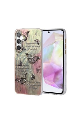 Evimdeyokyok Samsung Galaxy A35 5G Kılıf Blade Aynalı Desenli Kapak - Desen 6