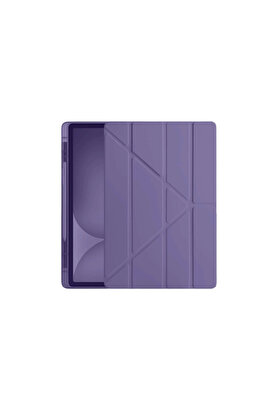 Evi̇mdeyokyok Apple İpad Pro 11 (2024) Kılıf Kalemli̇kli̇ Hugo Tablet Kılıfı - Mor