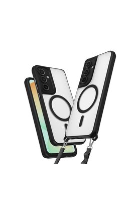 Evimdeyokyok Samsung Galaxy S25 Plus Kılıf Enka Magsafe Silikon Kılıf - Siyah