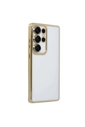 Evimdeyokyok Samsung Galaxy S25 Ultra Kılıf Razer Lensli Silikon - Gold