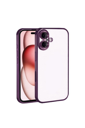 Evimdeyokyok Apple İphone 17 Razer Lensli Silikon - Açık Mor