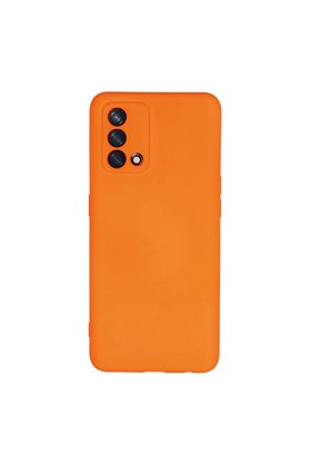 Evimdeyokyok Oppo A74 4G Kılıf Nano İçi Kadife Silikon - Turuncu
