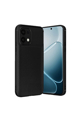 Evimdeyokyok Oppo A6 Pro 4G Auto Focus Karbon Kapak - Siyah