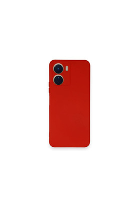 Evimdeyokyok Vivo Y16 Kılıf Nano İçi Kadife Silikon - Kırmızı