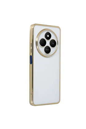 Evi̇mdeyokyok Xi̇aomi̇ Redmi̇ 14C Kılıf Razer Lensli̇ Si̇li̇kon - Gold