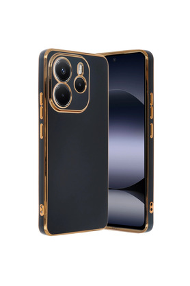 Evimdeyokyok Xiaomi Redmi Note 14 4G Kılıf Volet Silikon - Siyah