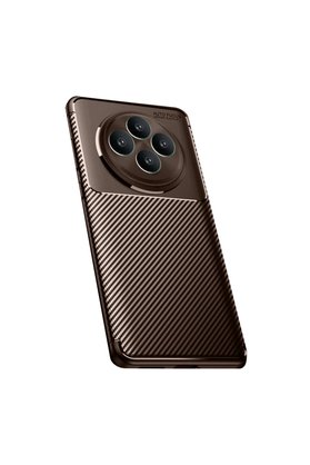 Evimdeyokyok Oppo Reno 11 Fs Kılıf Auto Focus Karbon Kapak - Kahverengi
