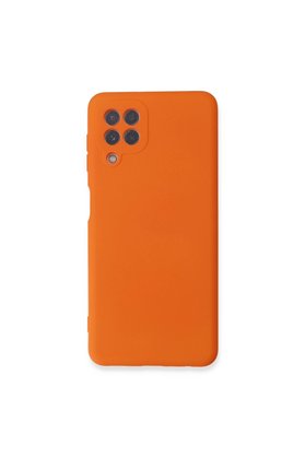 Evimdeyokyok Samsung Galaxy A22 Kılıf Nano İçi Kadife Silikon - Turuncu