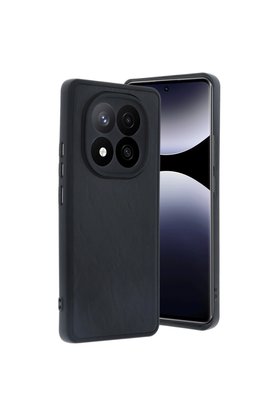 Evimdeyokyok Xiaomi Redmi Note 14 Pro 5G Kılıf Aras Deri Kapak - Siyah