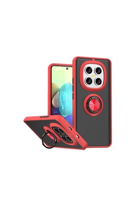 Evimdeyokyok Xiaomi Redmi Note 15 Pro 5G Montreal Yüzüklü Silikon Kapak - Kırmızı