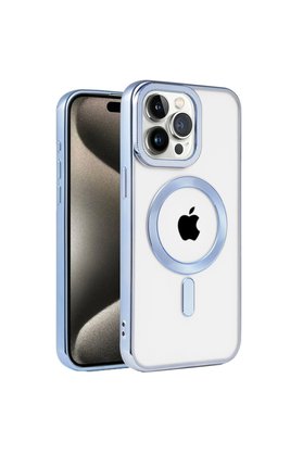 Evimdeyokyok Apple İphone 14 Pro Max Kılıf Kronos Magsafe Kapak - Sierra Blue