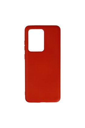 Evimdeyokyok Samsung Galaxy S20 Ultra Kılıf Nano İçi Kadife Silikon - Kırmızı