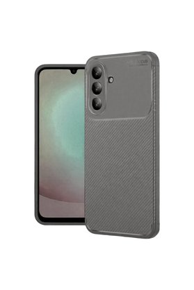 Evimdeyokyok Samsung Galaxy A56 Kılıf Auto Focus Karbon Kapak - Gri