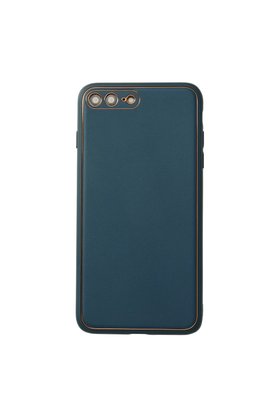 Evimdeyokyok Apple İphone 7 Plus Kılıf Coco Deri Silikon Kapak - Mavi