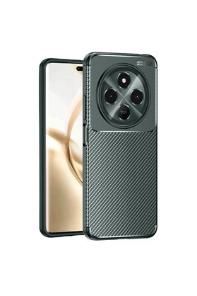 Evimdeyokyok Tecno Spark 30 Kılıf Auto Focus Karbon Kapak - Koyu Yeşil