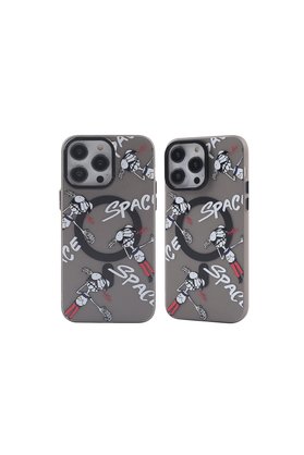Evimdeyokyok Apple İphone 14 Pro Kılıf Apollo Magneticsafe Desenli Kapak - Apollo Siyah - 3