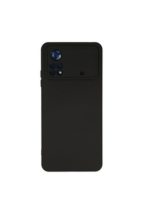 Evimdeyokyok Xiaomi Poco X4 Pro 5G Kılıf Nano İçi Kadife Silikon - Siyah