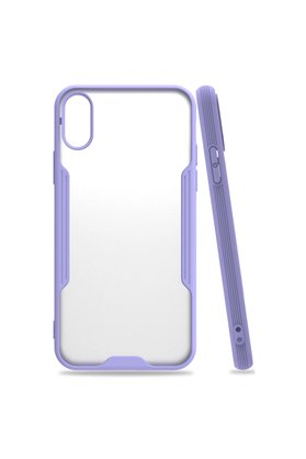 Evimdeyokyok Apple İphone X Kılıf Platin Silikon - Lila
