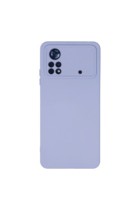 Evimdeyokyok Xiaomi Poco X4 Pro 5G Kılıf Nano İçi Kadife Silikon - Lila
