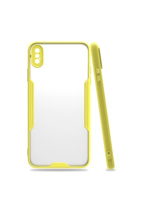 Evimdeyokyok Apple İphone Xs Max Kılıf Platin Silikon - Sarı