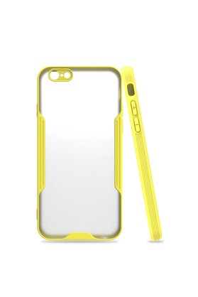 Evimdeyokyok Apple İphone 6 Kılıf Platin Silikon - Sarı