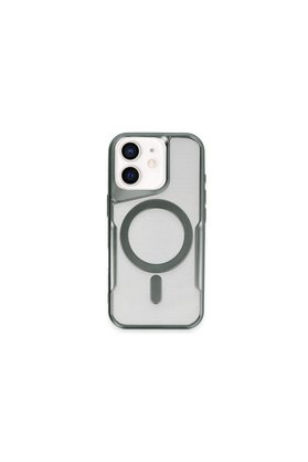 Evimdeyokyok Apple İphone 11 Kılıf Boyi Magsafe Silikon Kapak - Yeşil