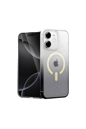 Evimdeyokyok Apple İphone 12 Pummel Shiny Magsafe Kapak - Siyah