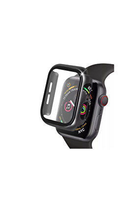 Evi̇mdeyokyok Apple Watch 38Mm Camlı Kasa Ekran Koruyucu - Si̇yah