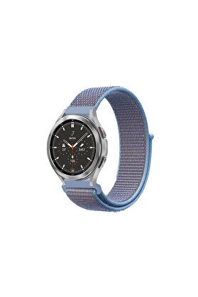 Evi̇mdeyokyok Watch 22Mm Hasırlı Cırtcırtlı Kordon - Mavi̇